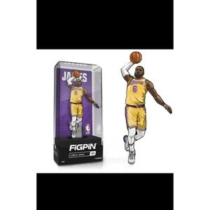 FiGPiN NBA Series 1 Los Angeles Lakers LeBron James Collectable Pin #S3